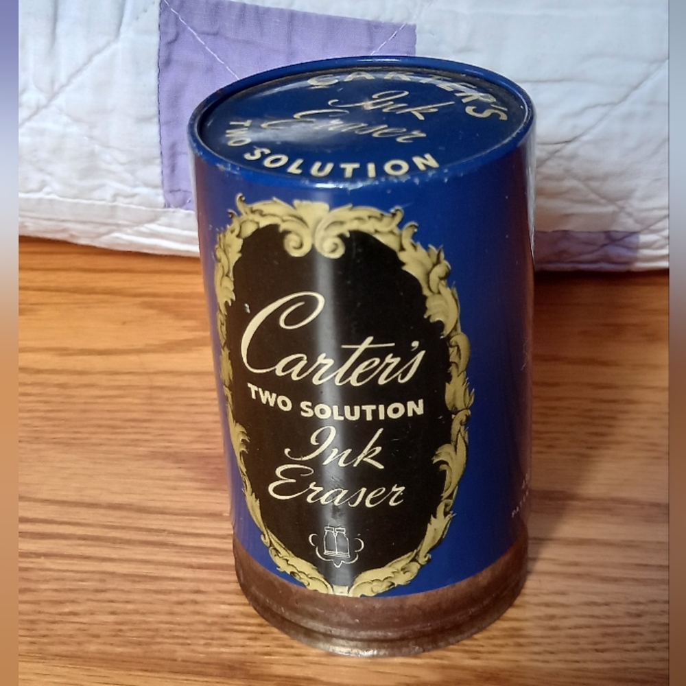 VIntage Carter's ink eraser advertising tin